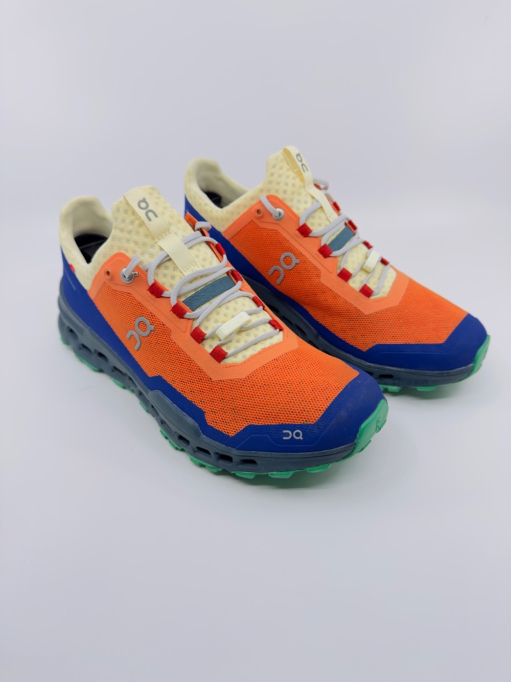 On Running Cloudultra trail running shoe in the "Flame/Storm" colorway. SZ 8.5